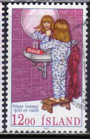 ISLANDA ICELAND ISLANDE ISLAND 1987 DENTAL PROTECTION 12.00k USED USATO OBLITERE' - Oblitérés