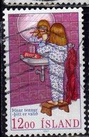 ISLANDA ICELAND ISLANDE ISLAND 1987 DENTAL PROTECTION 12.00k USED USATO OBLITERE' - Oblitérés