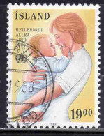 ISLANDA ICELAND ISLANDE ISLAND 1988 WHO OMS 40th ANNIVERSARY 19.00k USED USATO OBLITERE' - Oblitérés