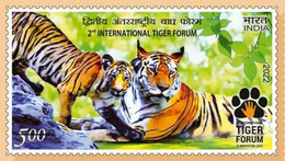 India 2022 2nd International Tiger Forum 1v Stamp MNH - Usados