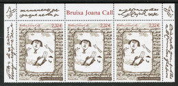 ANDORRA ANDORRE (2022) Bruixa Sorcière Joana Call, Bruja, Witch - Mint Strip MNH - Neufs