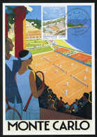 MONACO (2022) Carte Maximum Card - Rolex Monte-Carlo Masters Tenis, Tennis, Sport, Court, Monte Carlo Country Club - Cartes-Maximum (CM)