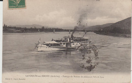 LAVOULTE SUR RHONE (07) - Passage Du Bateau De Plaisance "Ville De Lyon" - état Correct - La Voulte-sur-Rhône