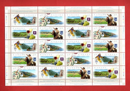 Canada ** - 1997 -  - Le Strade Panoramiche Canadesi. Yv. 1520 à 1523  Foglio Di 20. MNH - Volledige & Onvolledige Vellen