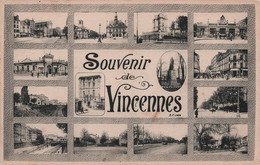 CPA Souvenir De Vincennes - Carte Multivues - - Gruss Aus.../ Gruesse Aus...