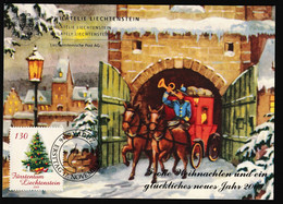 2008 Liechtenstein, ET Weihnachtskarte Philatelie, Mi: 1504° Fröhliche Bescherung - Covers & Documents