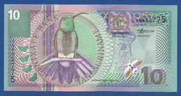 SURINAME - P.147 – 10 Gulden 2000 UNC, Serie AN482775 - Suriname