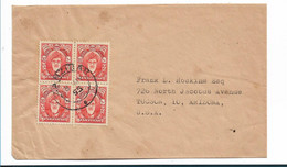Zan028 / SANSIBAR - Sultan Chalifa Bin Harub, 4-er Einheit Auf Brief Nach Tuscon/USA 1955 - Lettres & Documents