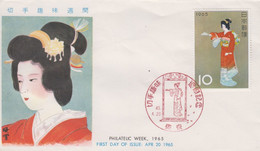 Enveloppe  FDC  1er  Jour   JAPON    Semaine   Philatélique   1965 - FDC