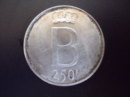 BELGIQUE = MONNAIE DE BAUDOUIN 1er  250 FRANCS EN ARGENT - 250 Frank