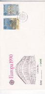 IRELAND 1990 EROPA SET FDC. - Brieven En Documenten