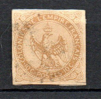 Col30 Colonie Aigne Impérial N° 3 Oblitéré Used Cote 12,00€ - Eagle And Crown