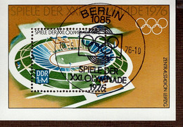 DDR Block 046 Olympische Sommerspiele  Used Gestempelt ETSST - 1971-1980