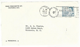 56354 ) Canada Victoria  Postmark  1969 Postal Stationery   New Value   Slogan - Lettres & Documents