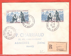 ANDORRE FRANCAIS LETTRE RECOMMANDEE DE 1963 - Covers & Documents