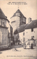 CPA France - Arnay Le Duc - Tour De La Motte Forte Et Eglise - Animée - Chien - Correspondance Militaire - 1914 - Arnay Le Duc