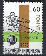 INDONESIE,arts Martiaux, Karaté,  Yvert N° 660  1 Valeur Oblitérée - Non Classés