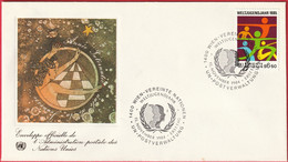 FDC - Enveloppe Nations Unies - Wien (15-11-84) - Weltjugendjahr - Brieven En Documenten