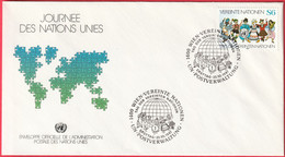 FDC - Enveloppe Nations Unies - Wien (23-10-87) - Journée Des Nations Unies - Brieven En Documenten