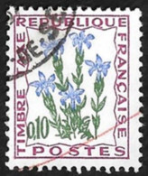 TAXE   N°  96  -    Fleurs  Des Champs   Gentiane  10c -  Oblitéré - 1960-.... Afgestempeld