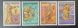 Madagascar Madagaskar 1994 Mi. 1696-1699 BA Gold Overprint Olympic Games Winter Lillehammer Jeux Olympiques Hiver Ski - Inverno1994: Lillehammer