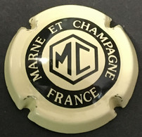 Gre Marne Et Champagne 2 - Jaune-crème Et Noir, R Et A De France Espacées, Initiales MC (côte 2 Euros) - Marne Et Champagne