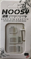 USA : GSM  SIM CARD  NOOSY Sim Adapter Set - [2] Chip Cards