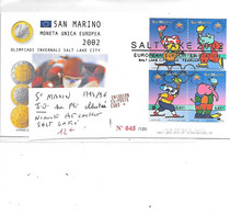 SAINT MARIN  N° 1793/96 SUR PLI ILLUSTREE NUMEROTEE - Invierno 2002: Salt Lake City - Paralympic