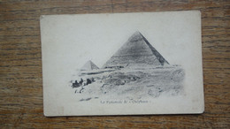 Carte Assez Rare , égypte , La Pyramide De Chéphren - Piramiden