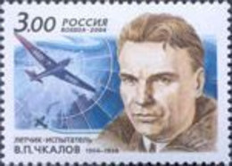 Russia 2004 100th Of The Pilot Chkalov Stamp Mint - Vols Polaires