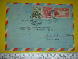 R,Yugoslavia FNRJ Air Mail Official Postal Cover,par Avion Letter,additional Industry Stamps,Dampfkesselfabrik Zagreb - Luftpost