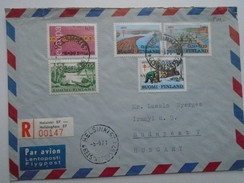 X130.17  Suomi Finland Cover  Cancel  Helsinki -stamps -  1971 - Registered Airmail  To Hungary - Covers & Documents