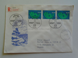D179726   Suomi Finland Registered Cover - Cancel KANNUS  Oskari Tokoi 1973    Sent To Hungary - Covers & Documents