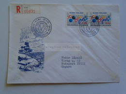 D179727    Suomi Finland Registered Cover - Cancel   KEMI  1971     Sent To Hungary - Covers & Documents
