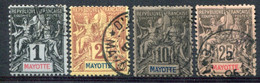 Mayotte      1-2-5-8  Oblitérés - Usati