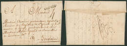 Précurseur - LAC Datée De Dixmude (1772, Signature) + Obl Linéaire Noir BRUGES, Port 4 Sous > Louvain, Chanoine - 1714-1794 (Paesi Bassi Austriaci)