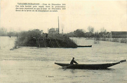 Varades * Ingrandes * La Crue De Décembre 1910 * Rails Ligne Chemin De Fer Tordus Et Noyés * Catastrophe Inondations - Varades