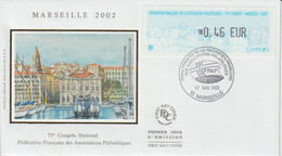 Vignette Illustrée Marseille 2002 Enveloppe FDC - 1999-2009 Vignette Illustrate