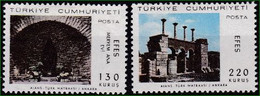 1967 Türkei  Mi: 2063+2064** / Y&T: 1841+1842** Mariengrotte Und Ruinen Von Ephesus, Papstbesuch In Istanbul Und Ephesus - Ungebraucht