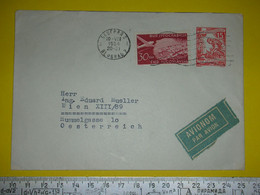 R,Yugoslavia Air Mail,stationery FNRJ Cover,par Avion Postal Label,airmail Stamp,Airmail Letter,industry Print Stamp - Poste Aérienne