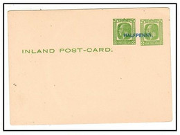 NEW ZEALAND - 1932 1/2d + 1/2d Green PSRC Unused. H&G 33. (**) - Brieven En Documenten