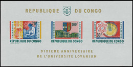 BL13**(526A/528A/531A) - 10e Anniversaire De L'Université Lovanium / 10e Verjaardag Van Universiteit Lovanium - CONGO - Atoom