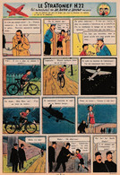 Tintin - Hergé : Jo, Zette Et Jocko "Le Stratonef H.22" Datant De 1947 Avec Bandeau Titre Inédit Dans La BD Actuelle. - Jo, Zette & Jocko