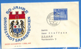 Saar 1959 Lettre FDC De Saarbrücken (G8934) - FDC