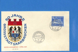 Saar 1959 Lettre FDC De Saarbrücken (G8951) - FDC