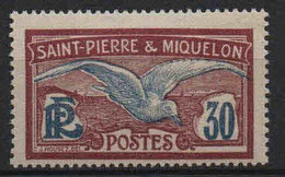 St Pierre Et Miquelon - 1922 - Goëland  - N° 112 -  Neufs * - MLH - Unused Stamps