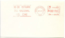 ARGENTINA 1989 COVER WITH SPECIAL POSTMARK CINEMA NATIONAL DAY - Autres & Non Classés