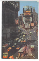 BR482 New York Times Square  Crossroads Of The World Viaggiata 1965 Verso Roma - Time Square