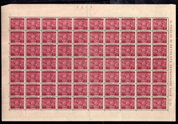 REPUBBLICA DI SAN MARINO 1945 SEGNATASSE POSTAGE DUE TASSE TAXE CENT. 30c  (0,30) FOGLIO DI 70 SHEET MNH - Timbres-taxe