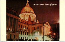 Mississippi Jackson State Capitol Building At Night - Jackson